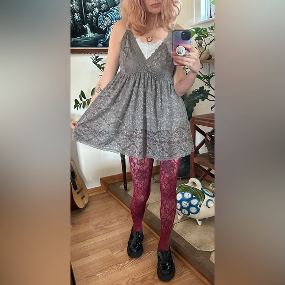 Torrid Grey Lace BabyDoll Slip - Picture 7 of 9